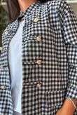 Nonni Gingam Napoleon Jacket Navy